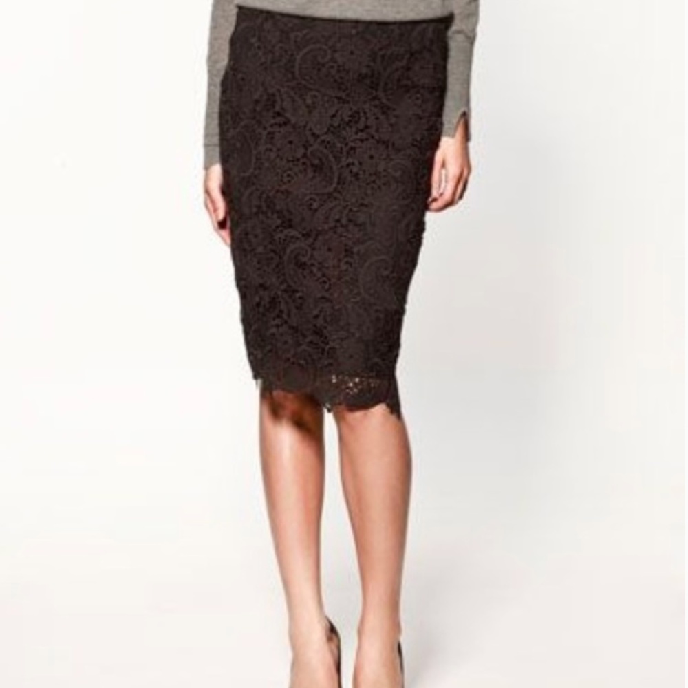 Lace Pencil Skirt